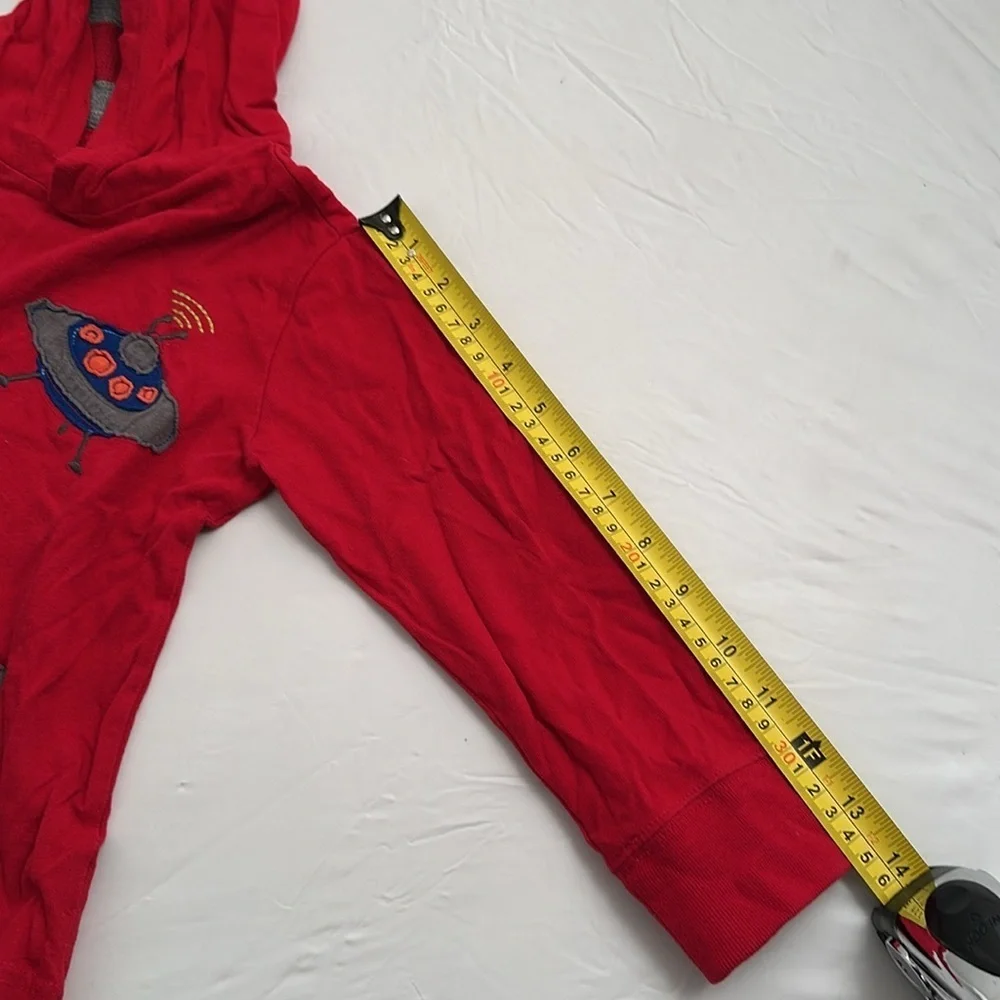 Gap red and green graphic print long sleeve hoodie t-shirts TWO SHIRTS
